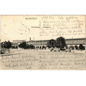 1907 Budapest I. Déli Vaspálya, lovaskocsik