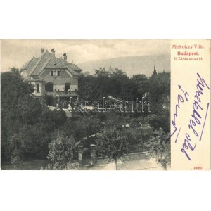 1908 Budapest II. Rózsadomb, Miskolczy Villa. Zárda utca 44 (ma Rómer Flóris utca)