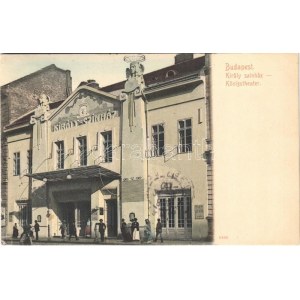 1905 Budapest VII. Király utca, Király színház, emeleti zártszék karzati ülő bejárata. Taussig Arthur 5466...