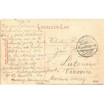 1915 Karcag, Kossuth Lajos tér, Viktória kút, üzlet. Nagy Lajos kiadása. W.L. (?)