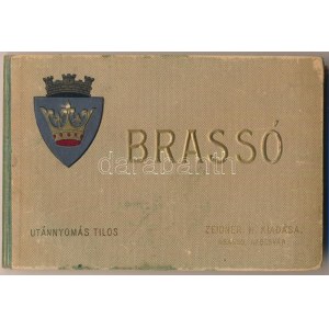 Brassó, Kronstadt, Brasov; Képeslapalbum 10 beragasztott képeslappal. Zeidner H. kiadása ...