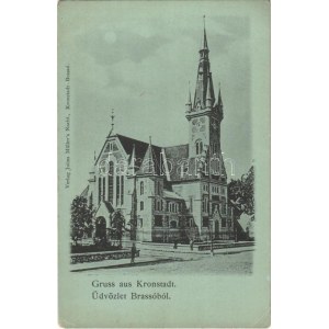 Brassó, Kronstadt, Brasov; Miklós templom. Julius Müller / church (EK)