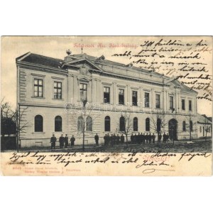 1905 Felsővisó, Viseu de Sus; Kir. Járásbíróság. Gimes János felvétele, Bárány Tivadar kiadása ...