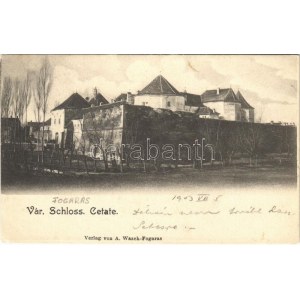 1903 Fogaras, Fagaras; Castelul Mihai Viteazul, Cetate / vár / castle / Schloss. A. Wazek (EK)