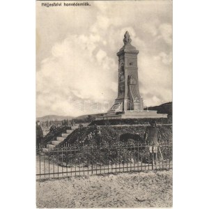Héjjasfalva, Vanatori; Honvéd emlékmű. W. Nagy kiadása/ Hungarian military memorial monument (EK...
