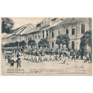 1910 Eperjes, Presov; Cs. és kir. 67. számú gyalogezred zenekara. Divald / K.u.K. 67th infantry regiment music band (EK...