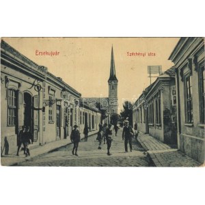 1909 Érsekújvár, Nové Zámky; Széchenyi utca, templom. W.L. 439. / street, church