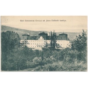 1912 Felsőelefánt, Szent János Elefánt, Oberelefant, Horné Lefantovce; Báró Edelsheim Gyulai kastély ...