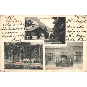 1907 Jóka, Jelka; Csemez és Reisig kastély, Goldberger Samu üzlete / castles, shop (EK)