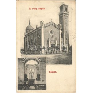 1908 Késmárk, Kezmarok;Új evangélikus templom, belső / New Lutheran church, interior