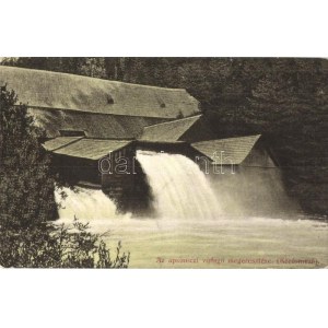 1912 Kőrösmező, Yasinia, Jassinja; Apsineczi vízfogó megeresztése / discharge of the dam (Rb)