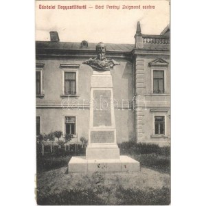 1913 Nagyszőlős, Nagyszőllős, Vynohradiv (Vinohragyiv), Sevljus, Sevlus; Báró Perényi Zsigmond szobor. W.L. Bp. 689...