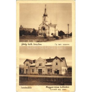 1940 Szentmiklós, Beregszentmiklós, Szolyvaszentmiklós, Cinadievo, Chynadiyovo; Görög katolikus templom...