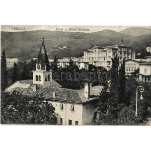 Abbazia, Opatija; Abtei u. Hotel Stefanie / abbey and hotel