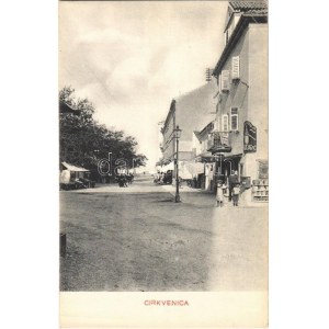 1912 Crikvenica, Cirkvenica; utca, üzlet / street, shop