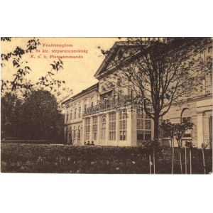 1908 Fehértemplom, Ung. Weisskirchen, Bela Crkva; Cs. és kir. térparancsnokság. W.L. 1161. / K.u.K. Platzcommando ...