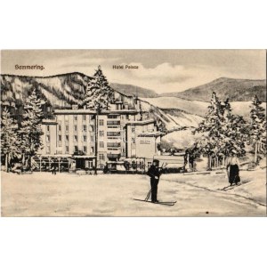 Semmering, Hotel Palace, winter sport, skiing people
