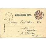 1899 (Vorläufer) Wien, Vienna, Bécs XIX. Leopoldsberg, Kahlenberger. Moritz Brock Art Nouveau, litho (tear...
