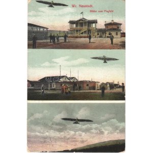 1916 Wiener Neustadt, Bécsújhely; Bilder vom Flugfeld, Autoplan-Werke / Airfield, aircrafts (EK)