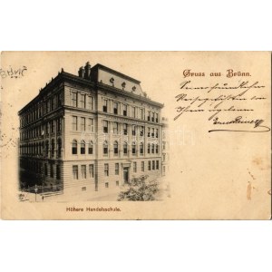 1900 Brno, Brünn; Höhere Handelsschule / school