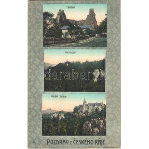 1909 Cesky ráj, Ceského ráje; Trosky, Valdstejn, Hrubá Skála / castles. Art Nouveau