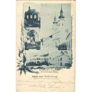1905 Valtice, Feldsberg; Klosterkirche und Krankenhaus der barmherzigen Brüder. F. Pateisky ...
