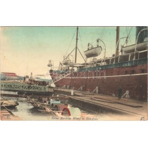 Shanghai, Chinese merchant wharf, steamship