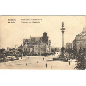 1913 Warszawa, Warschau, Warsaw; Krakowskie Przedmiescie / Faubourg de Cracovie / Krakow district...