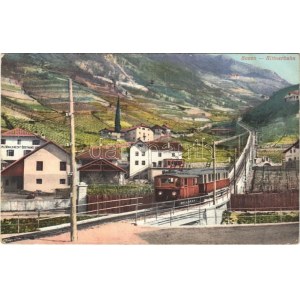 Bolzano, Bozen (Südtirol); Rittnerbahn, Mahlknecht Obsthandlung. Kamposch's Hotel zum Walter von der Vogelweide ...