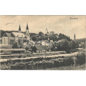 1907 Brunico, Bruneck (Südtirol); churches, castle