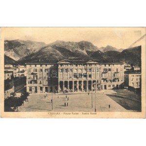 Carrara, Piazza Farini, Teatro Verdi / square, theatre (EK)