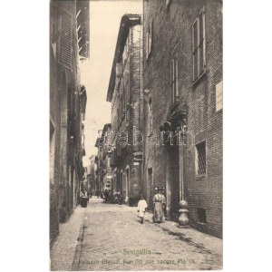 1912 Senigallia, Palazzo Mastai Ferretti ove nacque Pio IX, Fotograf Baff. / street, palace (EK)