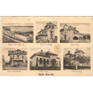 1932 Eforie, Baile Movila; Baile reci dela lac, Vila Vera, Corneleti, Anuntiata, Puica si Unirea / beach, spa, villas ...