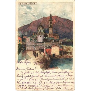 1901 Portoroz, Porto Rose (Piran, Pirano); Cartoline Postali Artistische di Velten No. 218. litho s: Manuel Wielandt ...