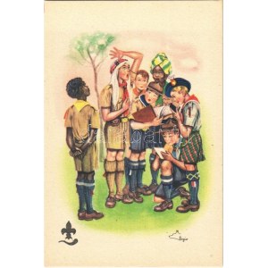 1920 Londra, Cserkész Világ Jamboree. Olasz kiadás / 1st Scout Jamboree. ASCI Commissariato Regionale Lombardo ...