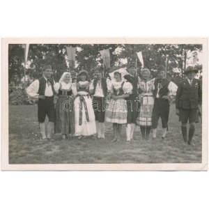 1933 Gödöllő, Cserkész Világ Jamboree: ukrán cserkészek népviseletben / IV. Scout Jamboree...