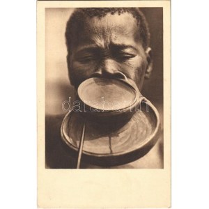 Tányérajkú néger / African folklore, lip plate (fl)