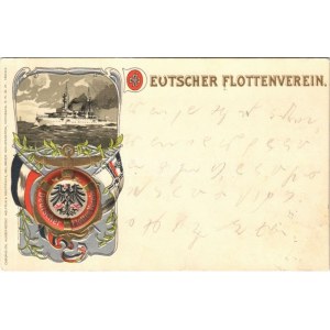 1904 Deutscher Flottenverein. Chromolith. Kunstanstalt Wolfrum & Hauptmann 19003. ...