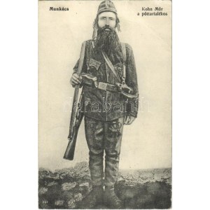 1915 Munkács, Mukacheve, Mukachevo, Mukacevo; Kohn Mór zsidó póttartalékos katona. Judaika ...
