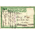 Eisenbahner-Postkarte Balkanzug für Kriegerheimstätten. Brückenbau bei Belgrad. Druck von A. Haase / WWI K.u.K...