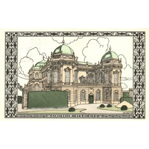 Schloss Belvedere in Wien / Marietta Peyfuss saját kezű levele (Wiener Werkstätte egyik művésznője, szövettervező...
