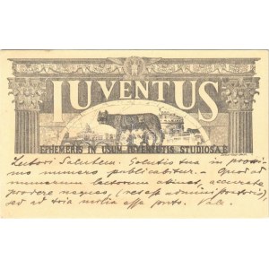 1912 Iuventus Ephemeris in usum Iuventutis Studiosae / Latin nyelvű lap a tanuló ifjúság számára, reklám ...