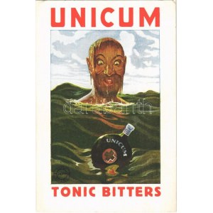 Unicum Tonic Bitters / Unicum gyomorerősítő likőr angol nyelvű reklámlap. Export Monimpex (EK)