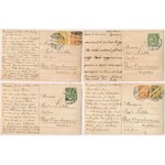 1908 Szerelem a borospincében - 7 db régi képeslap / Love in the wine cellar - 7 postcards