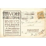 1914 Valdemar Psilander: A Becsületes Ember. Kopenhága 1914. Tivoli Fényjátékház Nagymező u. 8. (EK...