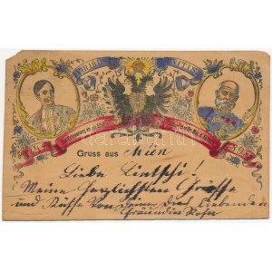 1898 (Vorläufer) Viribus Unitis 1848-1898 Zur Erinnerung an die 50 jähr. Jub.-Feler Sr. Maj. d. Kaisers ...