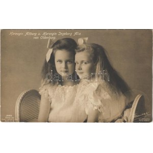1910 Herzogin Altburg und Herzogin Ingeborg Alix von Oldenburg. Gust. Liersch & Co. 2460. Selle & Kuntze (EK...