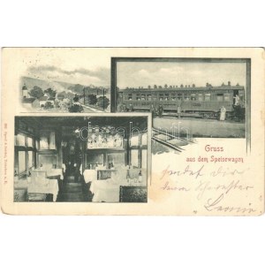 1900 Gruss aus dem Speisewagen, Compagnie Internationale des Wagons-Lits et des Grands Express Europeens Wien-Berlin...