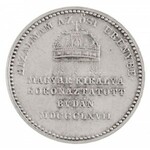 Osztrák-Magyar Monarchia / Bécs 1867A Ferenc József koronázása Budán Au és Ag zseton. ...