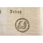 Bécs 1784. Udvari leirat a Bécsi városi bankócédulák (Wiener-Stadt Banco-Zettel) 1784-es sorozatának kibocsátásáról...
